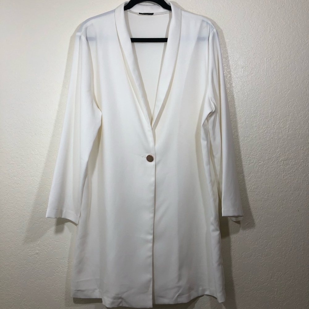 White long blazer